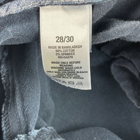 Aero Chino Pants Womens 28/30 Skinny Blue Flat Front - Picture 2 of 10